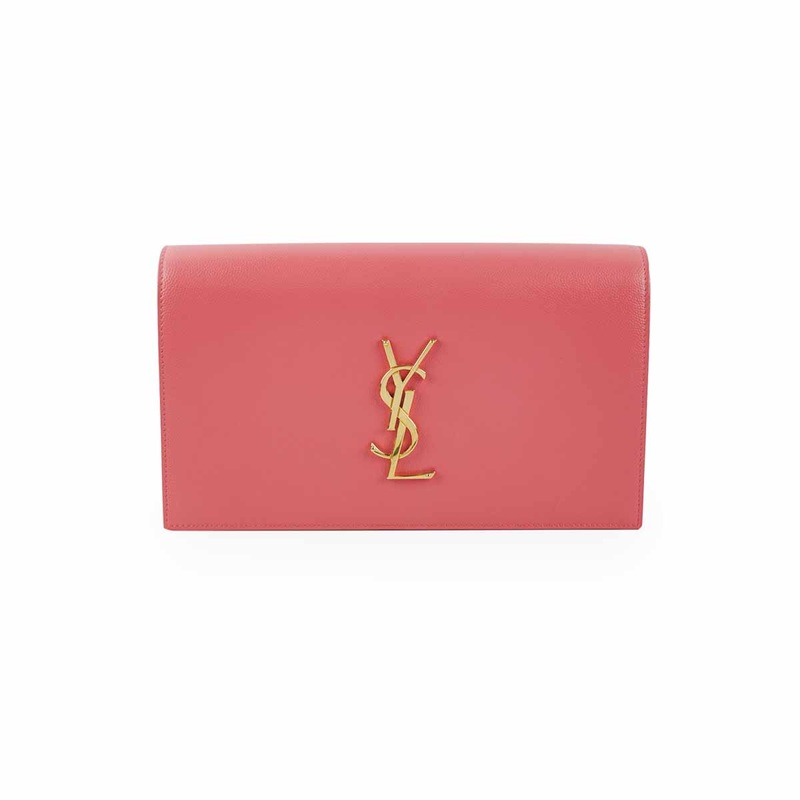Saint Laurent Medium Kate Clutch Pink