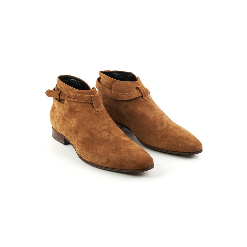 Saint Laurent Mens Size 42 Brown Suede Boots