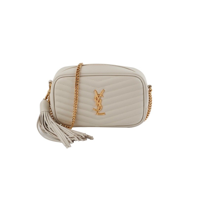 Saint Laurent Mini Lou Camera Bag Ivory