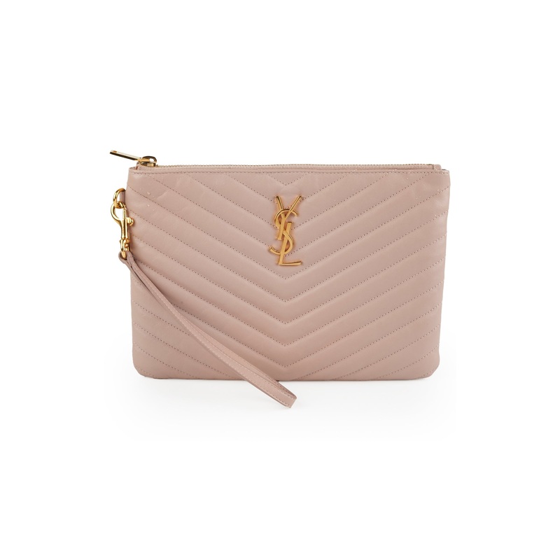 Saint Laurent Pink Cassandre Pouch