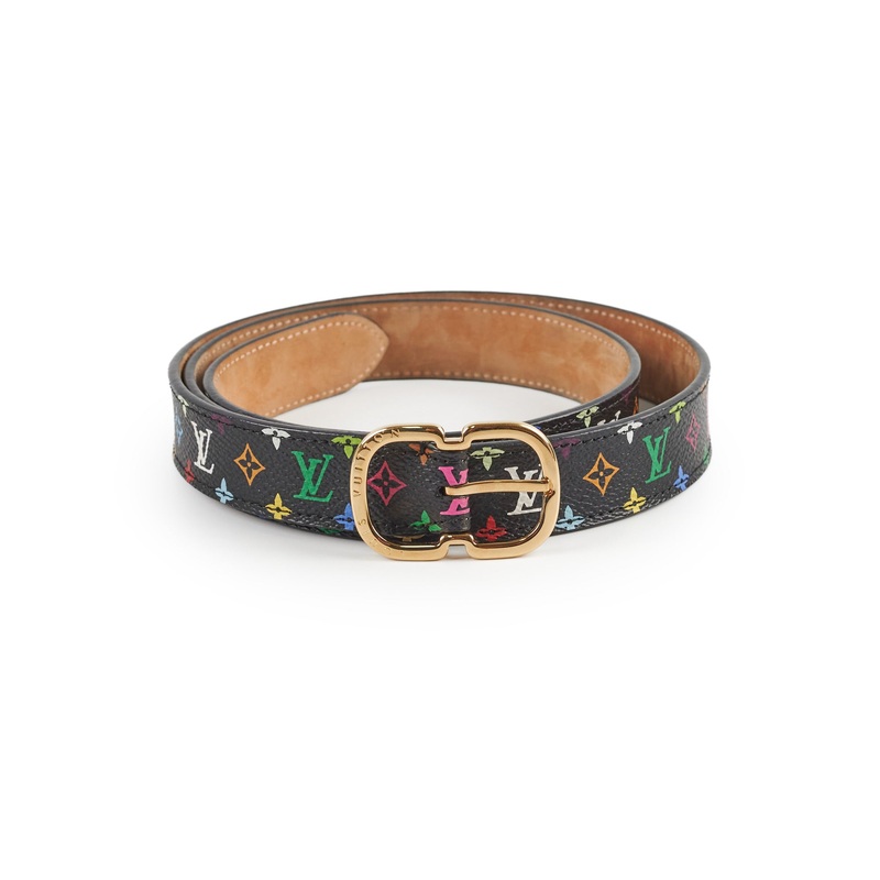 Lous Vuitton Black Multicolour Belt