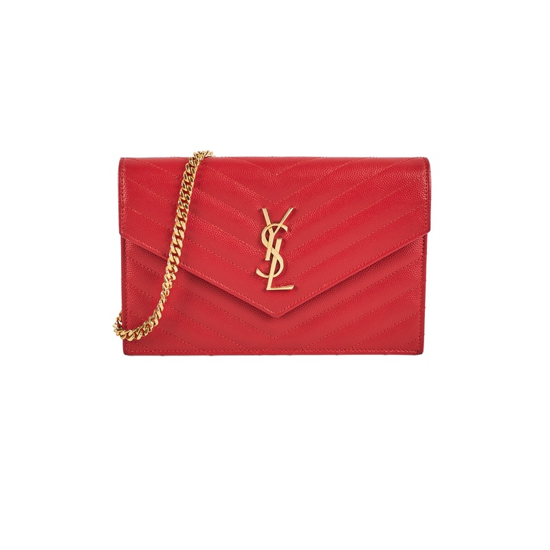 Saint Laurent Red Envelope Wallet On Chain A5347010