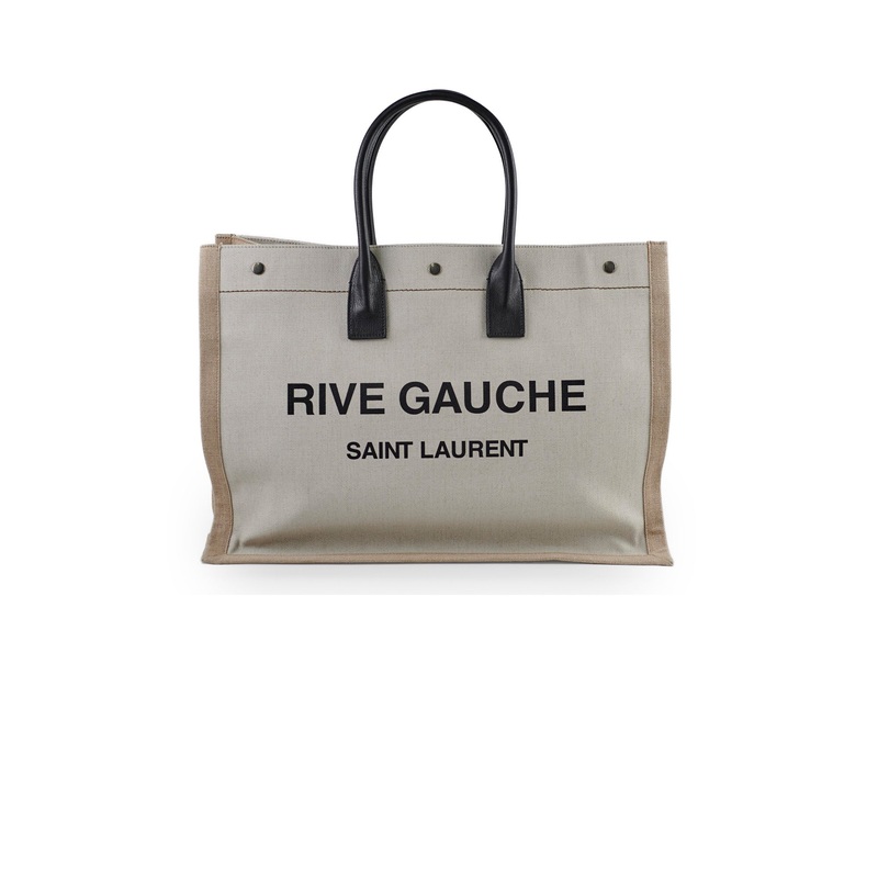 Saint Laurent Rive Gauche Tote Cream