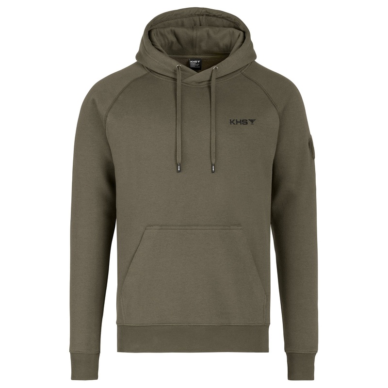 KHS Hoodie Steingrau-oliv