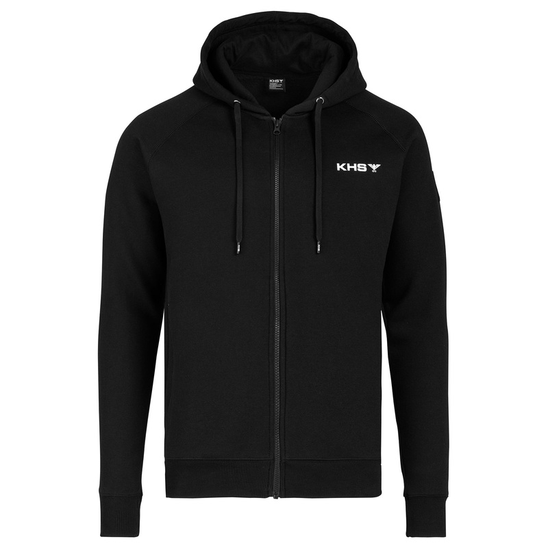 KHS Hoodie mit Zipper Schwarz