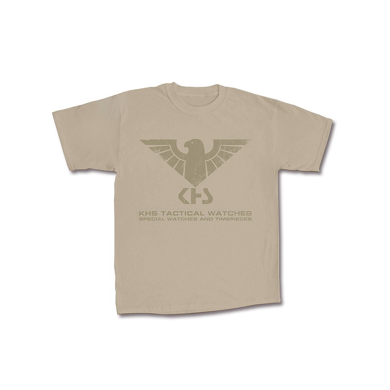 KHS T-Shirt Adlerlogo Beige