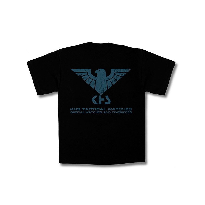 KHS T-Shirt Adlerlogo Schwarz