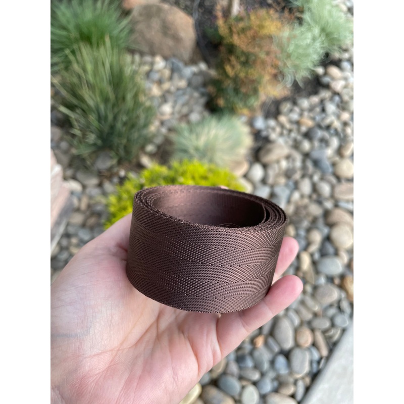 Brown 1.5 Seatbelt Webbing (by the yard)