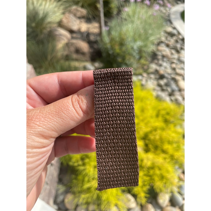 Brown 1 Polypropylene Webbing (by the yard)