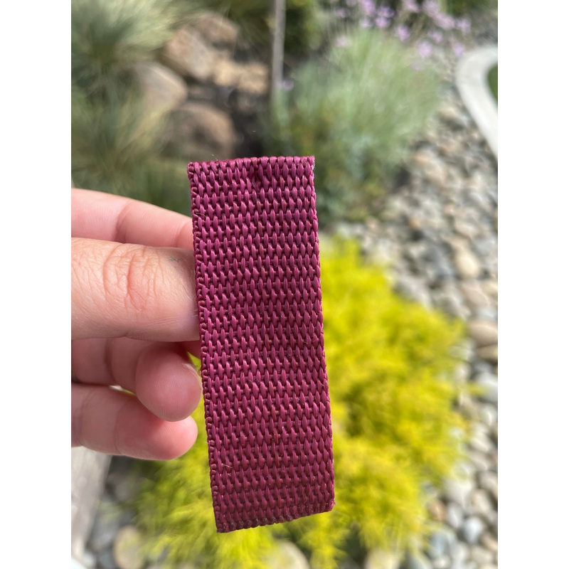 Burgundy 1 Polypropylene Webbing (by the yard)