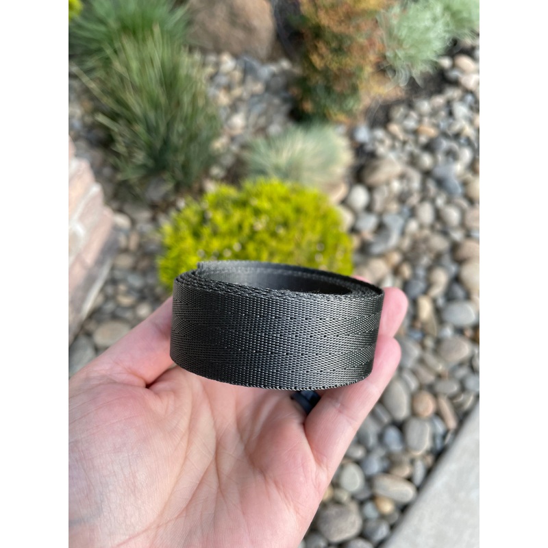 Charcoal 1 Seatbelt Webbing (by the yard)