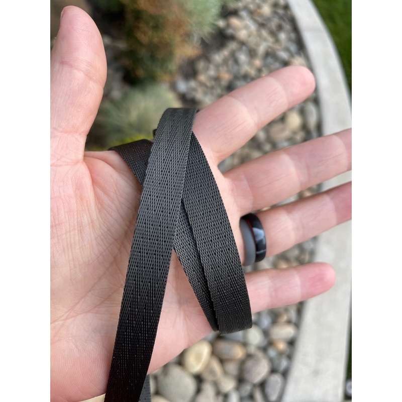 Charcoal 1/2 Seatbelt Webbing (by the yard)