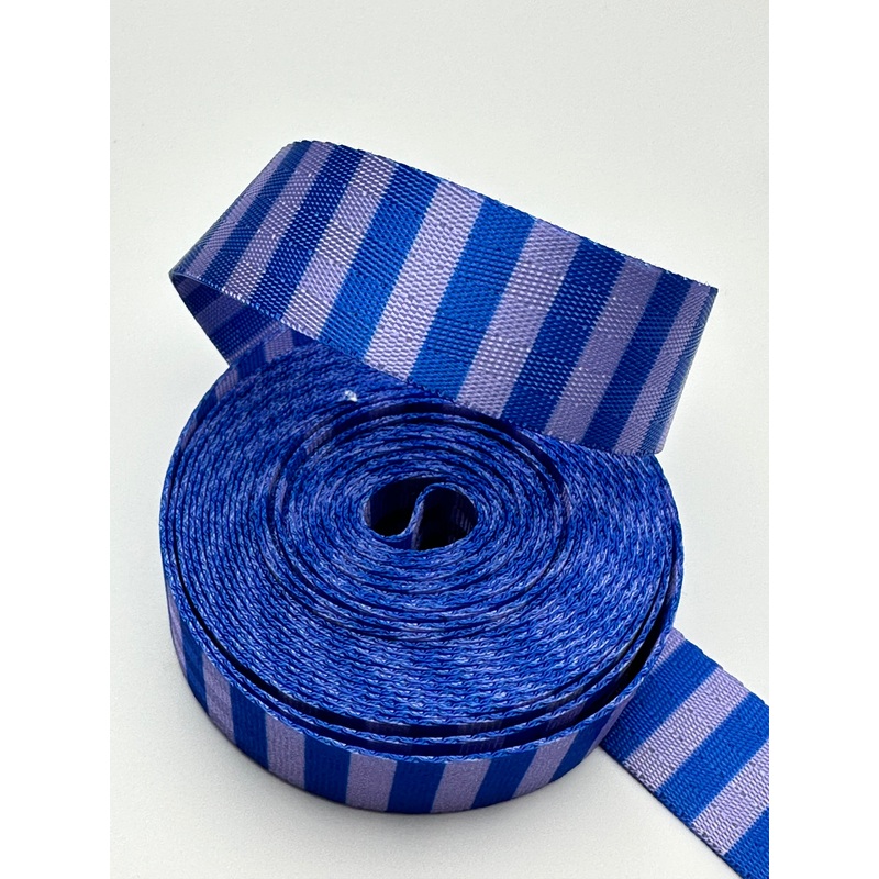 Blueberry Tonal Stripe 1 Seatbelt Webbing (by the yard)