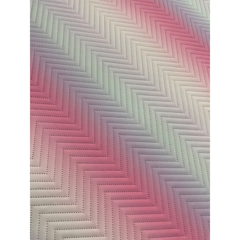 Cotton candy chevron quilted Vinyl