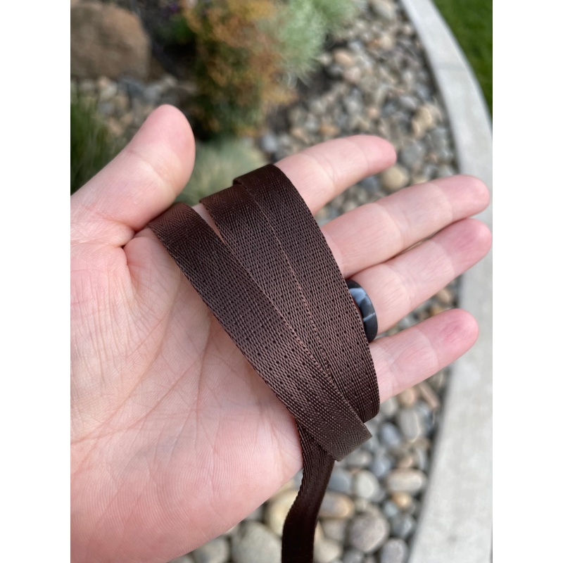 Brown 1/2 Seatbelt Webbing (by the yard)