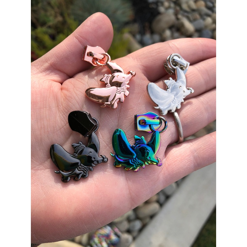 Elephant zipper pulls
