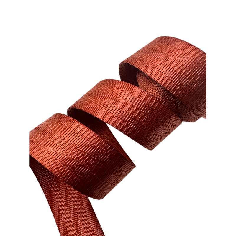 Rust 1 Seatbelt Webbing (by the yard)
