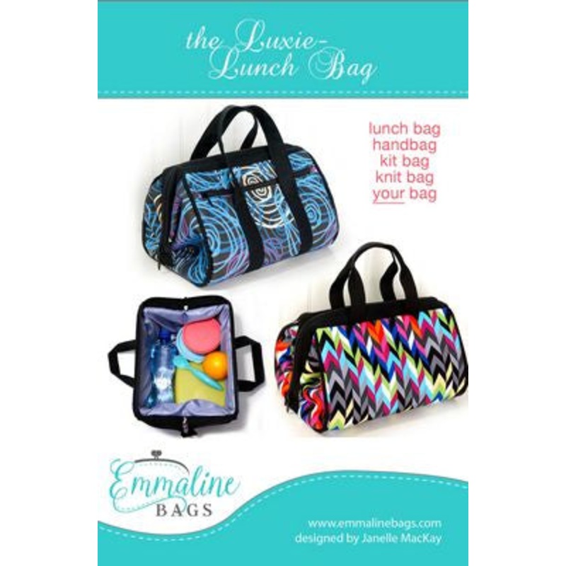 The Luxie Lunch Bag Pattern by Emmaline Bags