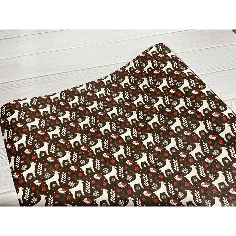 Dashing Through The Snow Smooth Printed Vinyl