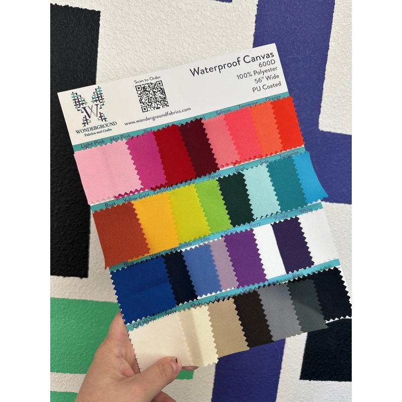 Waterproof Canvas Color Card