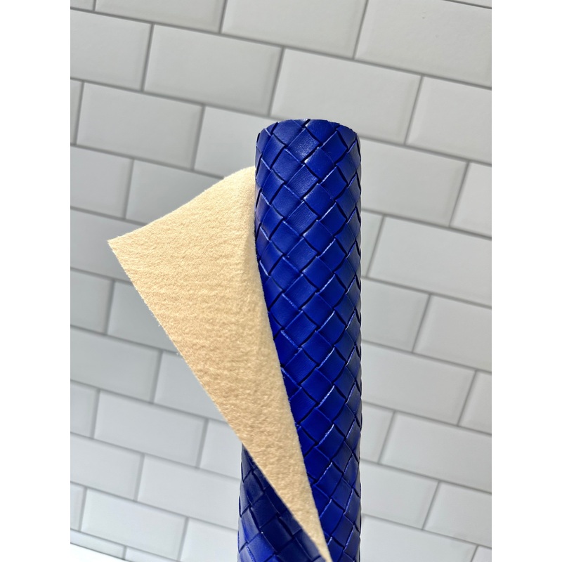Cobalt Blue Diamond Weave Vinyl