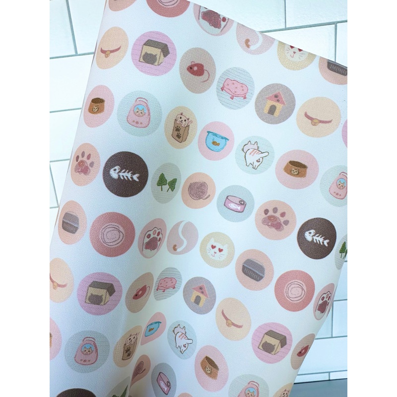 Kitty Icons Smooth Printed Vinyl
