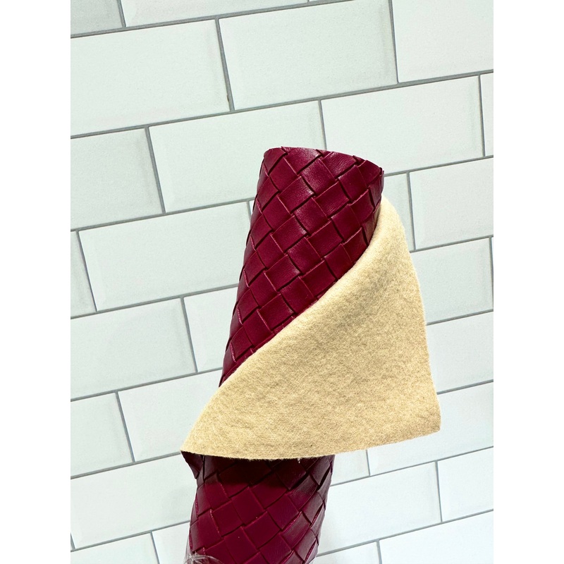 Maroon Diamond Weave Vinyl