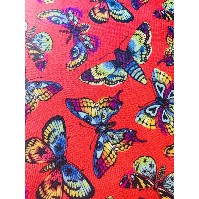 Butterfly Kisses- Papaya || Daydreamer || Tula Pink