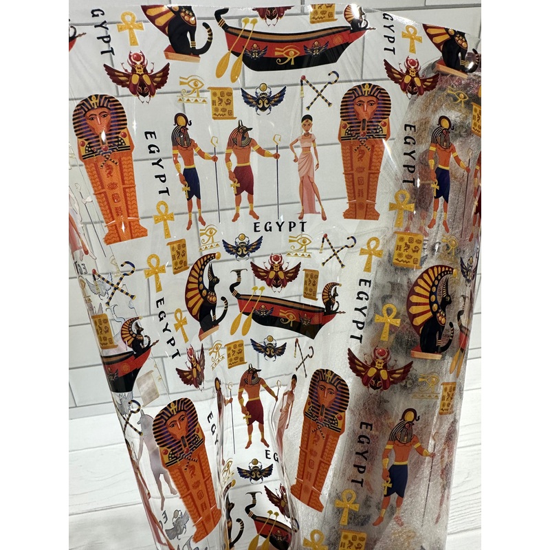Egyptian Hieroglyphs Clear TPU Vinyl