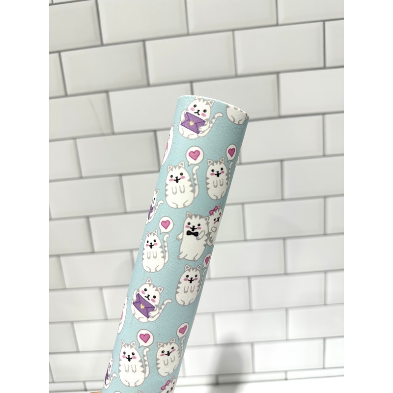 Kittens in Love Smooth Printed Vinyl
