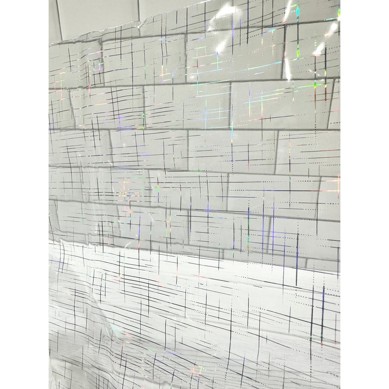 Laser Grid Clear Vinyl – 1 yard cut