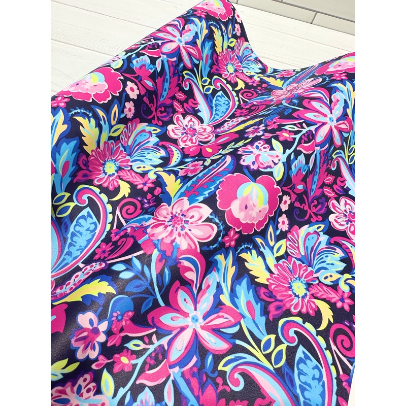 Royal Preppy Paisley Watercolor Floral Smooth vinyl