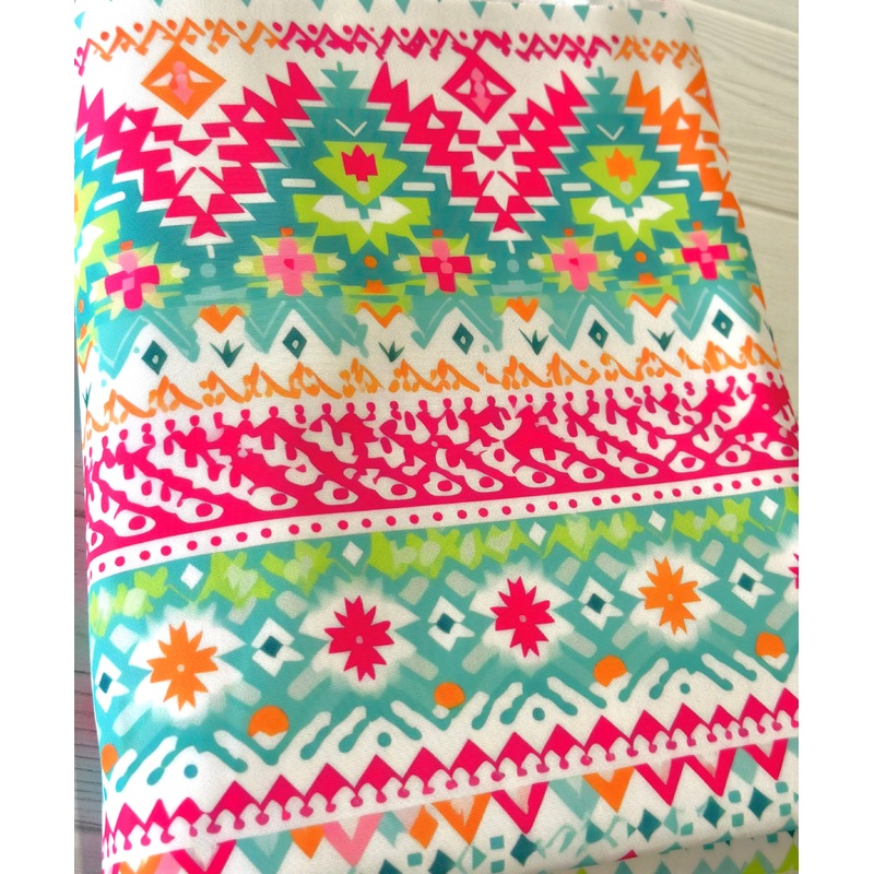 Bright Preppy Holiday Sweater Lux Bonded Poly/Nylon