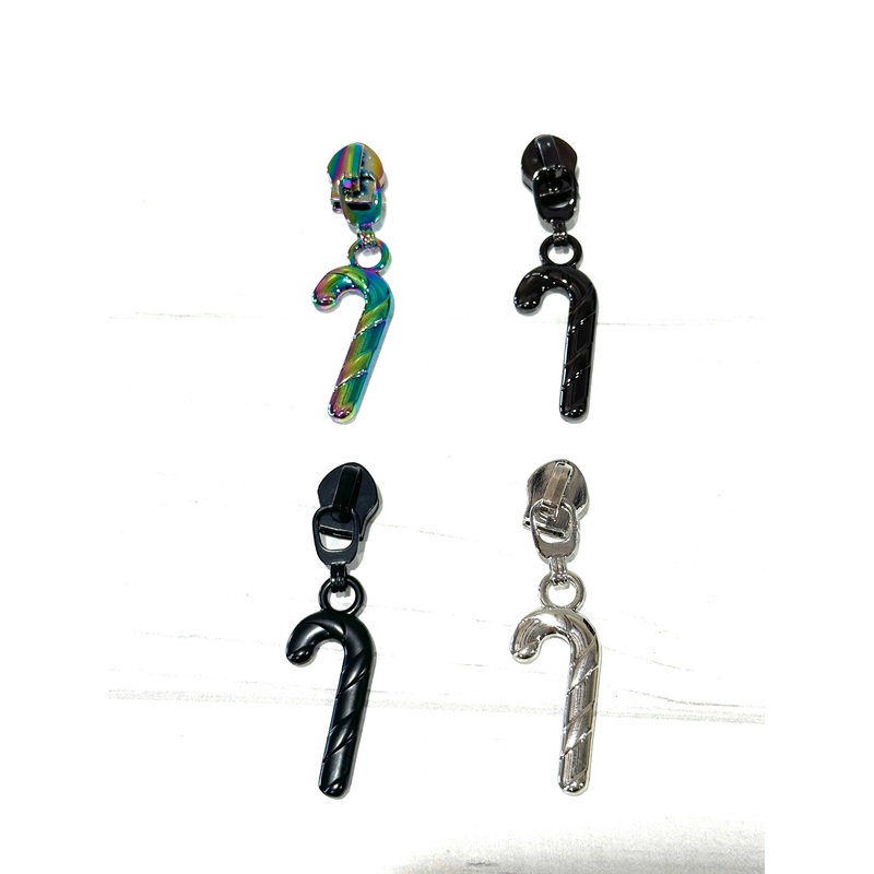 Candy Cane Dangle zipper pulls