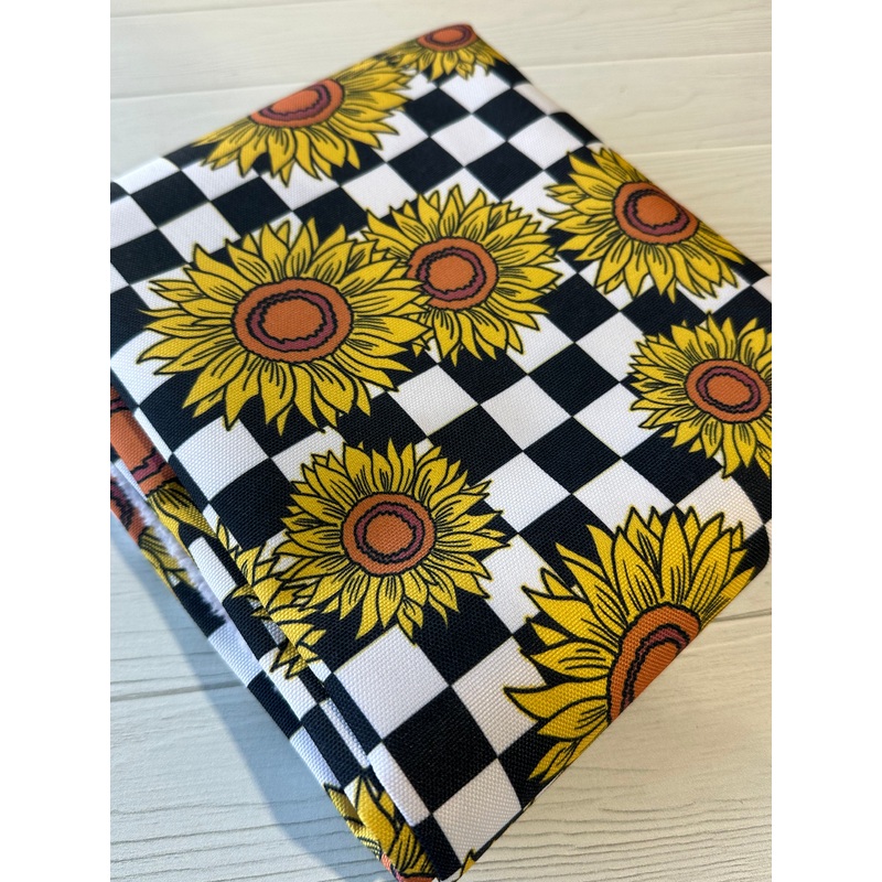 Sunflower Check Waterproof Canvas