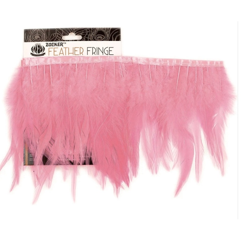 Colorful feather fringe