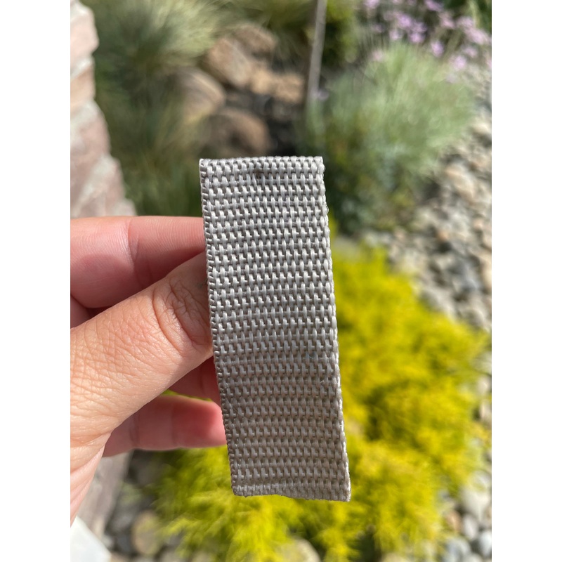 Dark Grey 1 Polypropylene Webbing (by the yard)