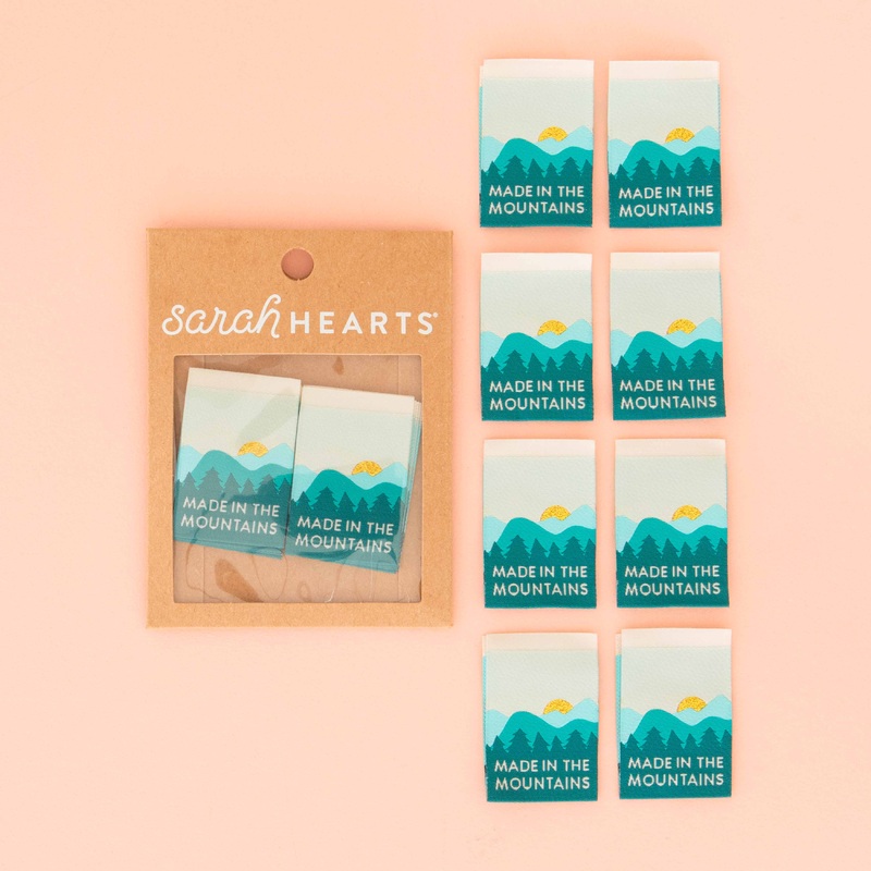 Made in the Mountains -Sewing Woven Clothing Label Tags