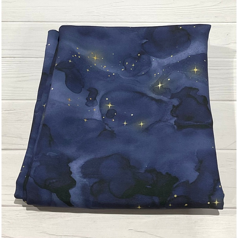 Starry Night Navy Waterproof Canvas