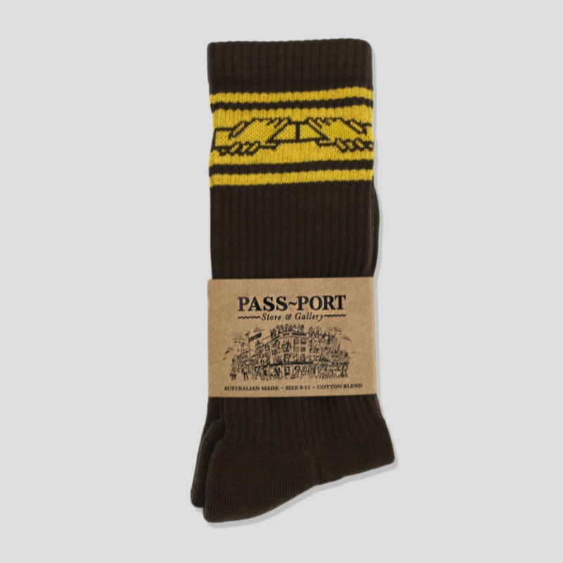 Store & Gallery Exclusive Inter~Solid Sox – Brown