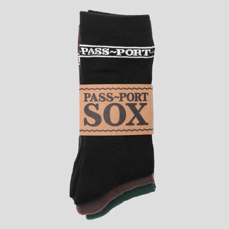 Hi Sox 3-Pack – Black / Forest Green / Brown