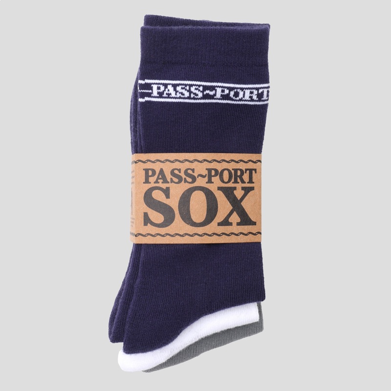 Hi Sox 3-Pack – Navy / White / Grey