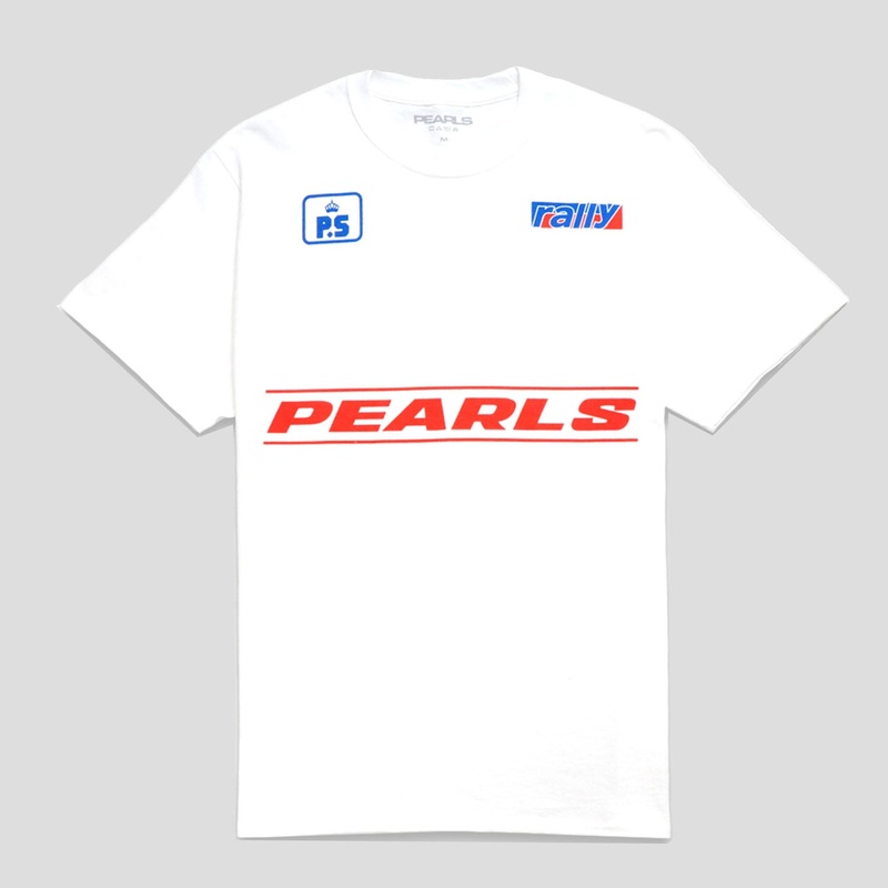 Pearls Rally Tee – White