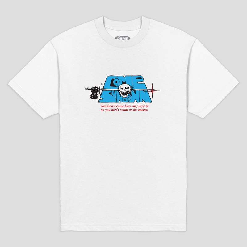 Come Sundown Split Tee – White