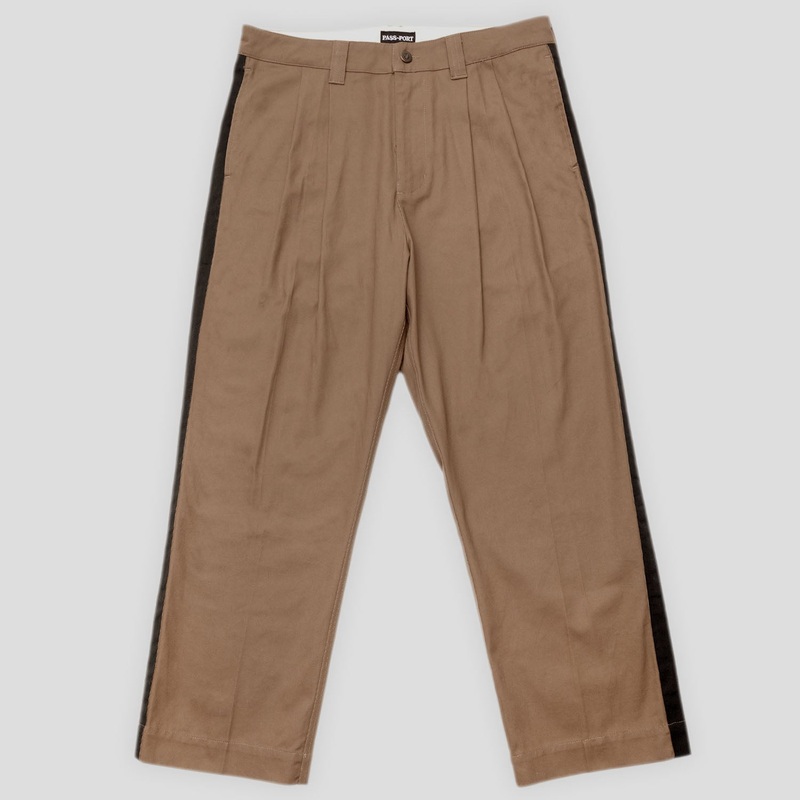 Leagues Club Striped Pant – Taupe / Black
