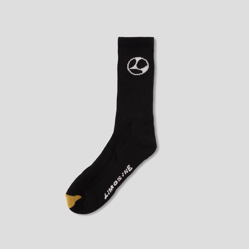 Limosine Gold Toe Sock – Black