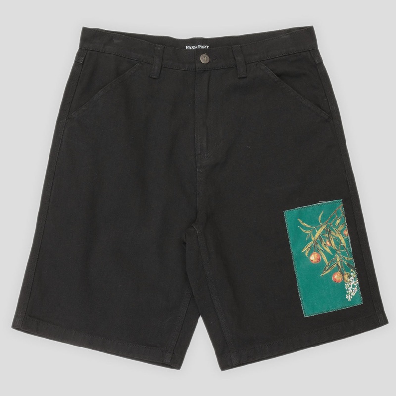 Quandong Workers Club Jean Short – Washed Black