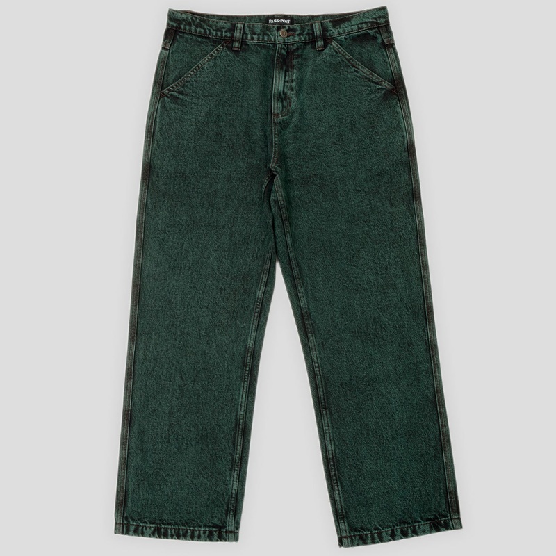 Workers Club Denim Jean – Dark Green Over-Dye
