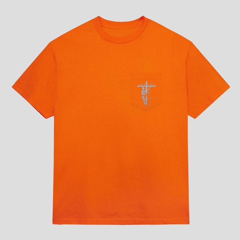 Line~Worx Pocket Tee – Safety Orange