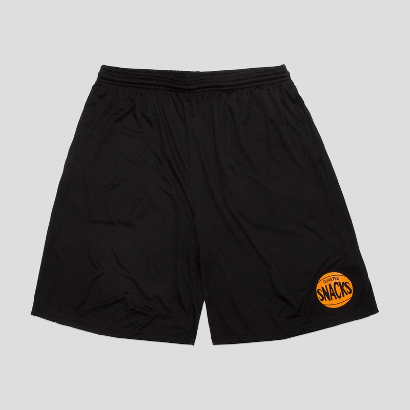 Quartersnacks 70s Logo Gym Short – Black